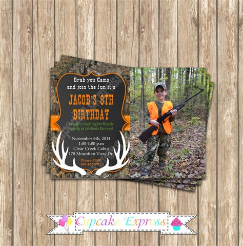 Hunting Birthday Invitations Free Printable